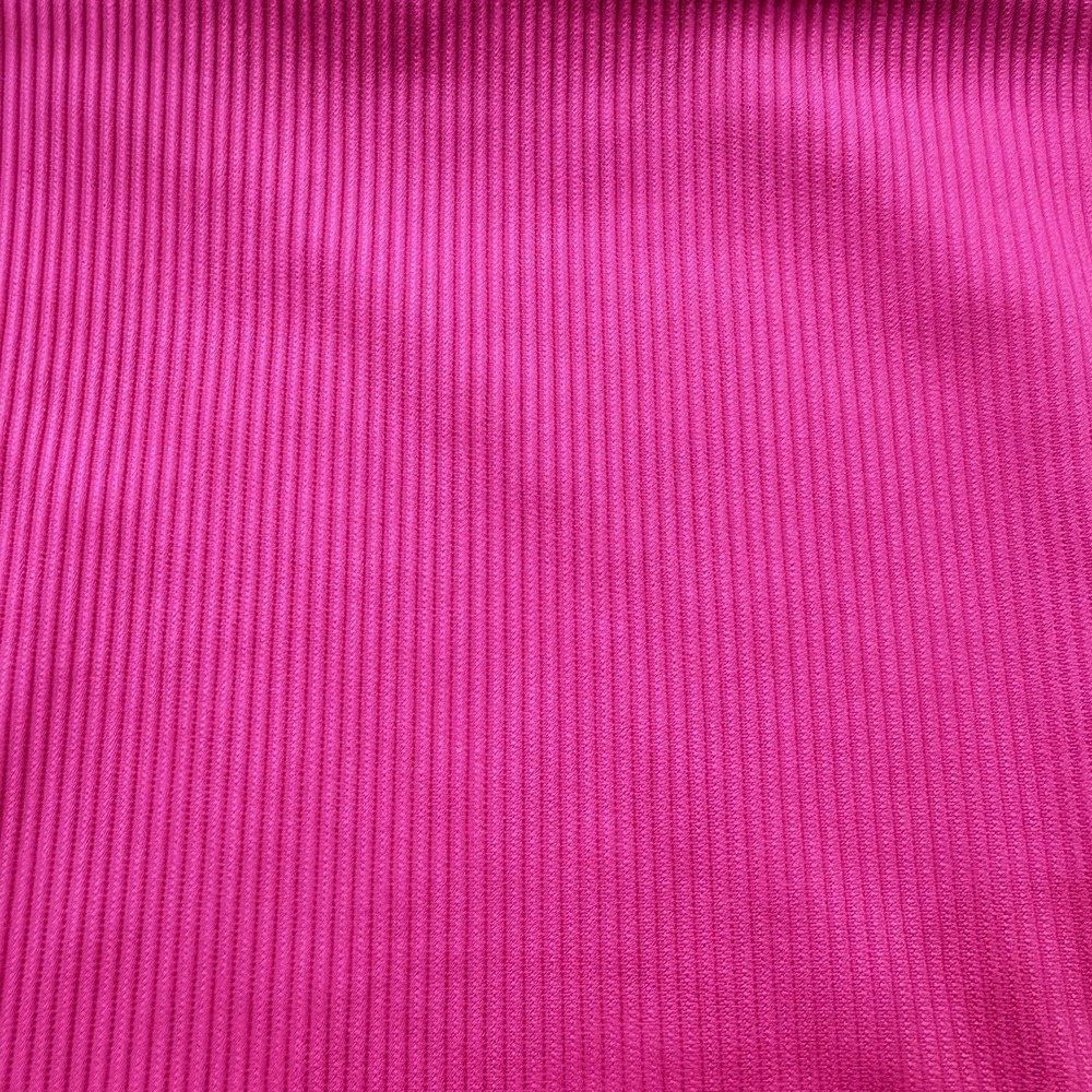 New High Waist Bikini Swimsuit Bottom Plus Women 3X 24 26 Pink Ribbed Beach - Picture 2 of 5